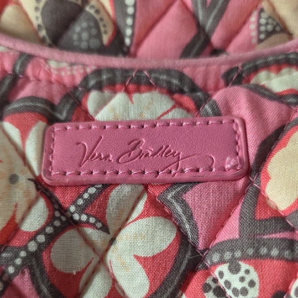 Vintage Vera Bradley "Clementine" Floral Pink Quilted Tote Bag - Picture 3 of 7